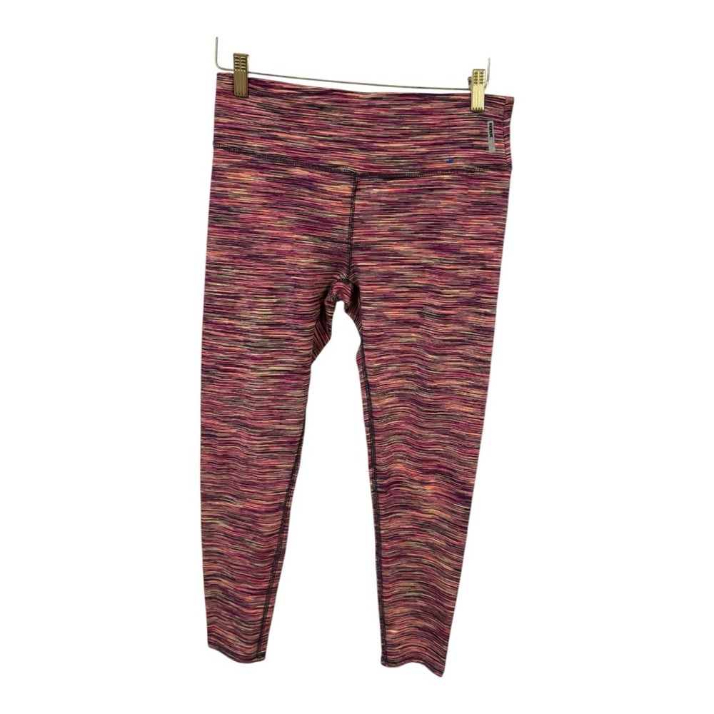 RBX Active High Waist Space Dye Leggings Multicolor Stripe Size L - Picture 2 of 4